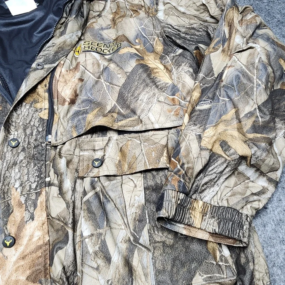 Scentblocker Realtree Camo Blaze Orange Rainproof ProHunter Hunting Jacket XL